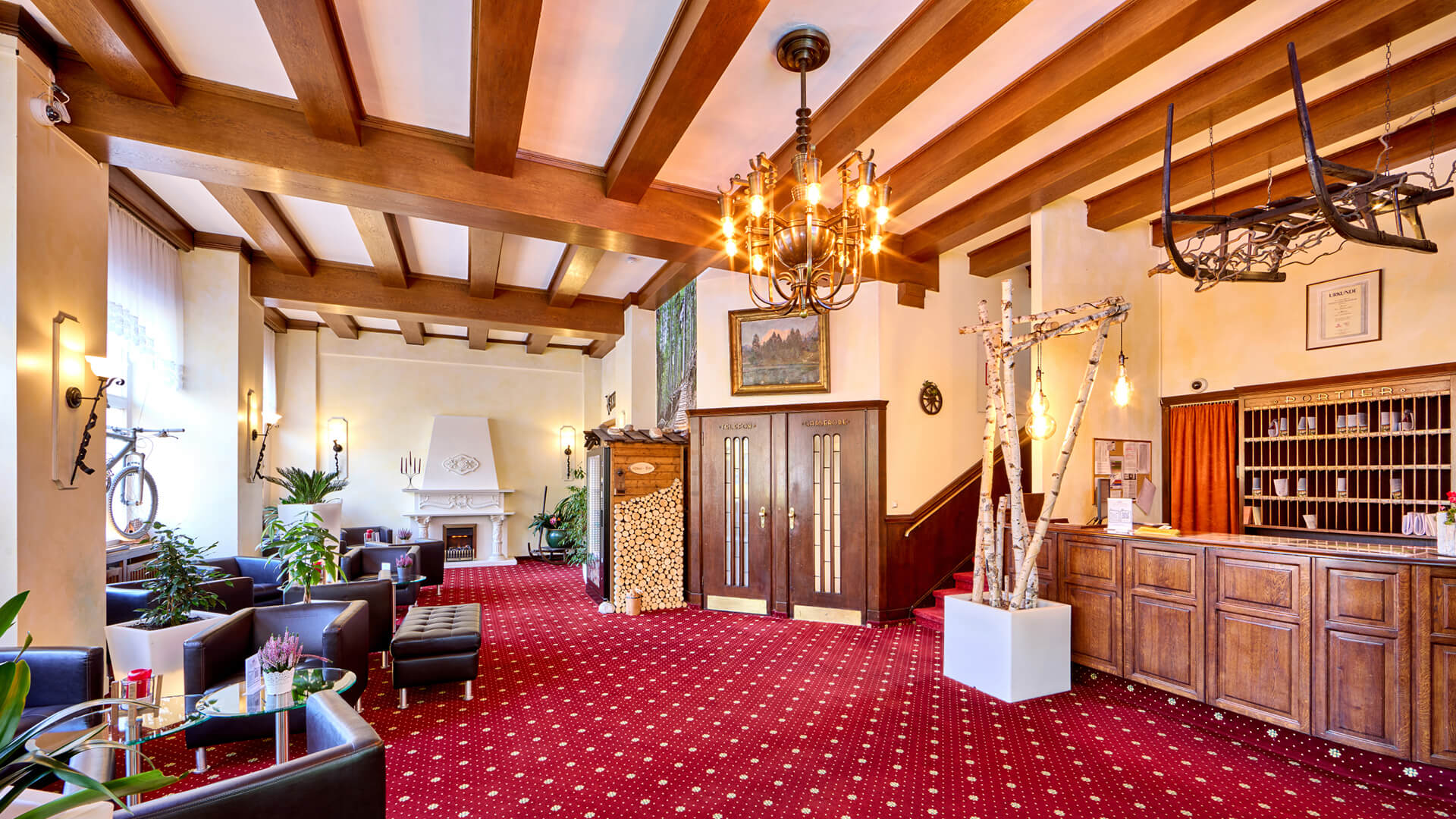 Lobby Hotel Vier Jahreszeiten Garmisch